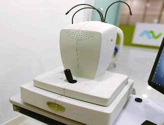 image of a eye testing machine - AV Eye Hospital